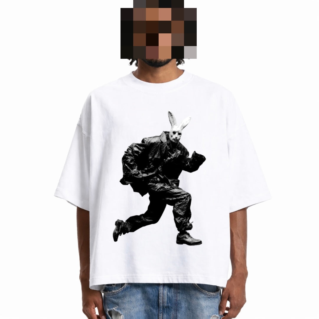 PROJECT CODE — WHITE RABBIT Unisex Oversized T-SHIRT